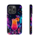 Neon Cocktail Phone Case | Retro 80s Tropical Drink Art