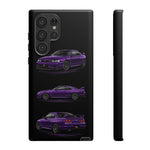 Purple R33 Skyline GTR JDM Sports Car Phone Case Tough Multi View