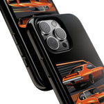 1969 GTO Judge Orange Muscle Car Tough Phone Case Cover Gift