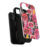 Pop Art Lips and Lightning Bolt Phone Case