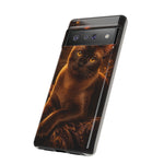 Burmese Golden Sable Portrait Art Tough Phone Case