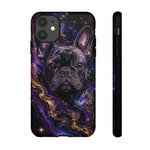 French Bulldog Galaxy Marble Art Tough Phone Case