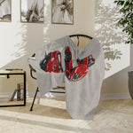 Red 1994 Supra Sketches Velveteen Blanket | Car Illustration Throw