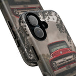 F100 Phone Case, Red White Classic Truck Foggy Road Cover, Gift