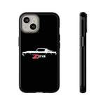 1970 Camaro Z28 White Silhouette Tough Phone Case Cover Gift