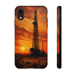 Texas Oil Rig Sunset phone case | Tough Cases