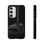 Nova SS Phone Case, Black 68 Muscle Car Silver Stripe Studio Cover
