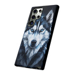 Siberian Husky Geometric Diamond Art Tough Phone Case