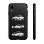 White S14 Silvia JDM Sports Car Phone Case Tough Multi View