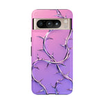 Chrome Thorn Vine Phone Case Vaporwave Tough Cover
