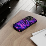 Neon Dragon Smoke Trail Vaporwave Art Tough Phone Case