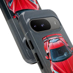 Red C8 Z06 Track Wing Tough Phone Case Cover Gift Art