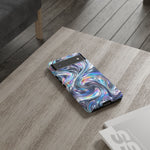 Chrome Metallic Swirl  Art Tough Phone Case