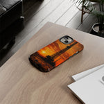 Texas Oil Rig Sunset phone case | Tough Cases