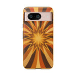 Gold Starburst 70s Retro Art Tough Phone Case