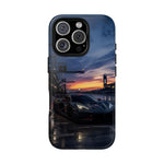 C8 GT Race Car Pit Lane Sunset Phone Case Tough Case