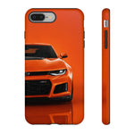 Orange Camaro Phone Case, ZL1 American Muscle Car Tough Cover for Men Gift