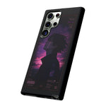 Melancholy Data Poster Phone Case, Glitch Anime Sky Tough Cover