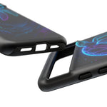 Neon Cyber Sea Turtle Tough Phone Case Ocean Design