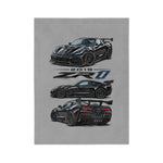 2019 ZR1 C7 Illustration Velveteen Blanket | Triple View Sports Car