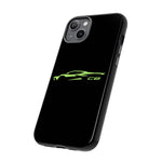 Lime Green C8 Corvette Phone Case for Chevy Fans, Tough Protective Cover