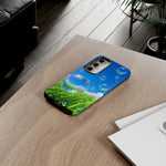 Bubbles Over Grass phone case | Tough Cover
