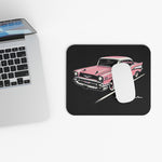 1957 Chevy Bel Air Mouse Pad – Pink Classic Car Retro Illustration