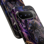 French Bulldog Galaxy Marble Art Tough Phone Case