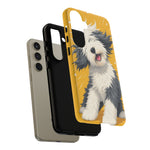 Sheepdog Hair Flip Phone Case Funny Dog Lover Gift