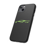 Lime Green C8 Corvette Phone Case for Chevy Fans, Tough Protective Cover
