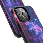 Neon Koi Reflection Vaporwave phone case | Tough Cover