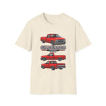 Classic Red 1994 Silverado 1500 Pickup T-Shirt | Truck Illustration