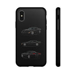 Black C5 Corvette Sports Car Phone Case Tough Multi View Print