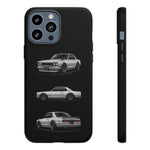 Silver Hakosuka Skyline Classic Sports Car Tough Phone Case for JDM Fans