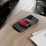Red C8 Z06 Track Wing Tough Phone Case Cover Gift Art