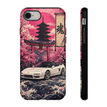 Pearl White NSX Phone Case, Cherry Blossom Torii Art Tough Cover