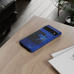Blue Mustang Art Phone Case, GT500 American Muscle Car Tough Cover for Men