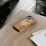 Persian Cat Floral Art Nouveau Tough Phone Case