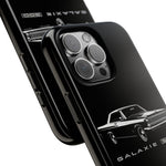 Vintage Galaxie 500 Phone Case | Classic Car Illustration, Black