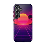Classic Grid Sunset Vaporwave Art Tough Phone Case