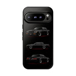 Black GNX Phone Case, Three-View Muscle Car Vector Tough Cover