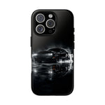 Black Sports Car Illustration 2023 Challenger SRT phone case | Car Drift Reflection