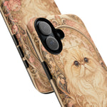 Persian Cat Floral Art Nouveau Tough Phone Case