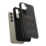 Trans Am Phone Case Black Gold, Three-View Vector Tough Cover