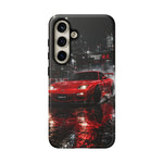 RX7 Phone Case Red, Night Drift JDM Sports Car Tough Cover, Gift