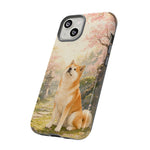 Akita under Cherry Blossoms Dog Breed Phone Case