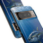 Yellowfin Tuna Phone Case, Deep Blue Water Tough Cover, Gift