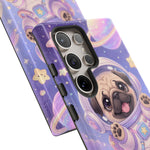 Cute Astronaut Pug Phone Case | Space Puppy Galaxy Stars