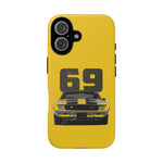 1969 Camaro Z28 Yellow Front View Muscle Car Tough Phone Case