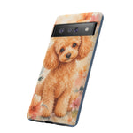 Miniature Poodle Whimsical Watercolor Art Tough Phone Case